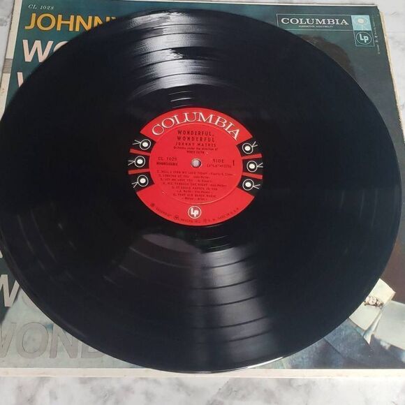 Johnny Mathis Wonderful Vinyl Record - Picture 6 of 9